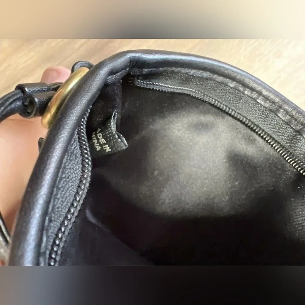 Coach | 1941 Leather Trim Canvas Wristlet | Color: Black | Vintage